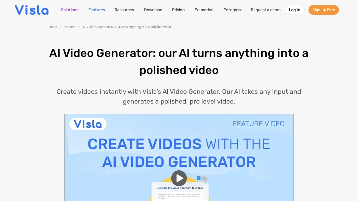 AI Video Generator: our AI turns anything into a polished…