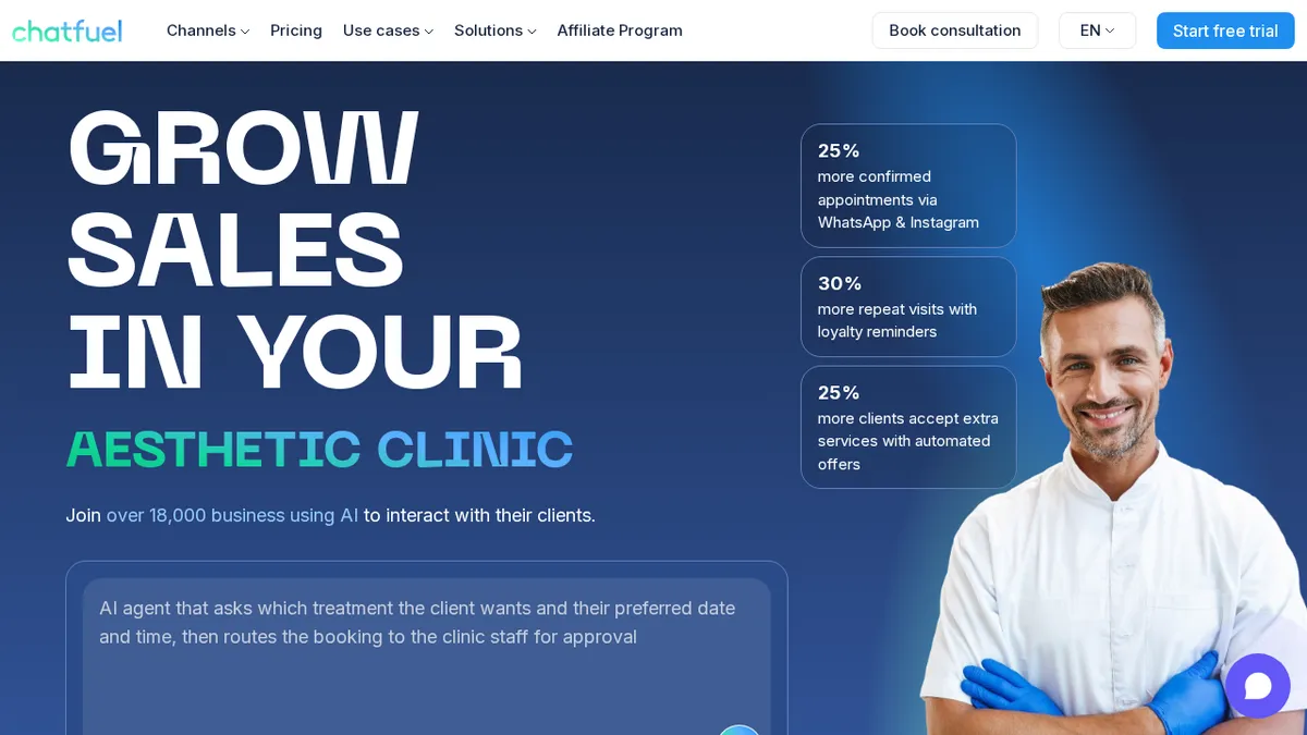 Chatfuel | WhatsApp Business API for customer support and… screenshot