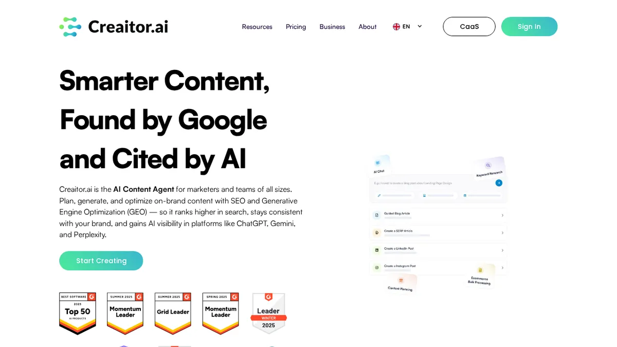 Creaitor - The AI-Driven Content and SEO Enhancement Plat…