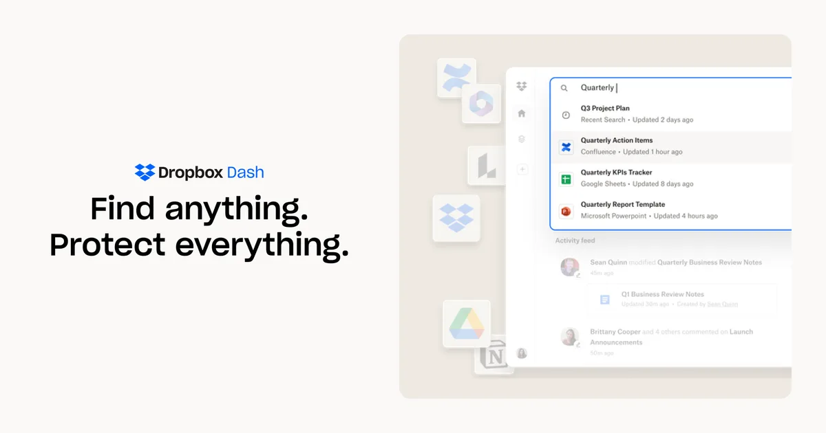 Dropbox Dash: Find anything. Protect everything. screenshot