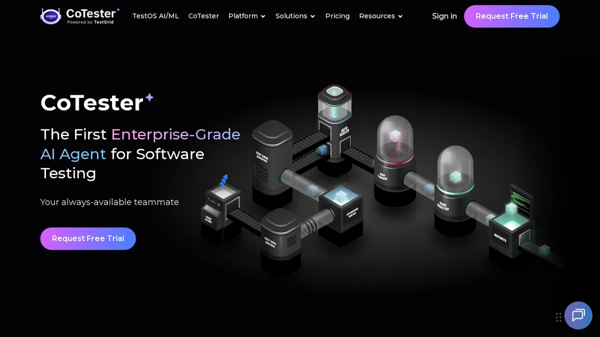 Enterprise-Grade AI Software Testing Agent screenshot