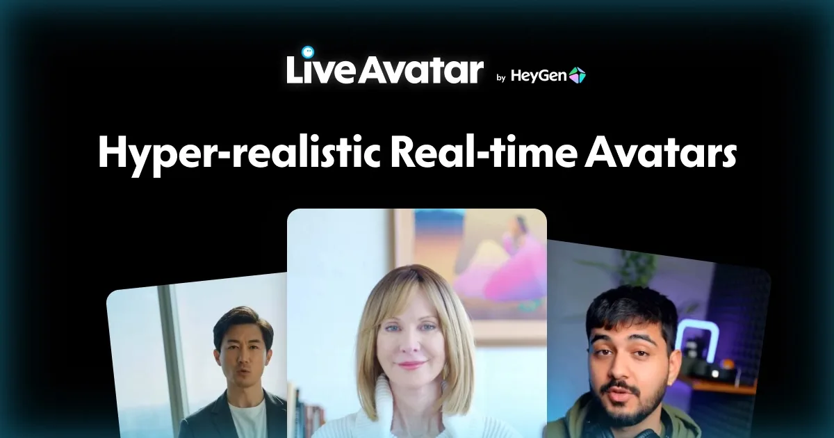 LiveAvatar: Lifelike realtime avatar API for conversation…