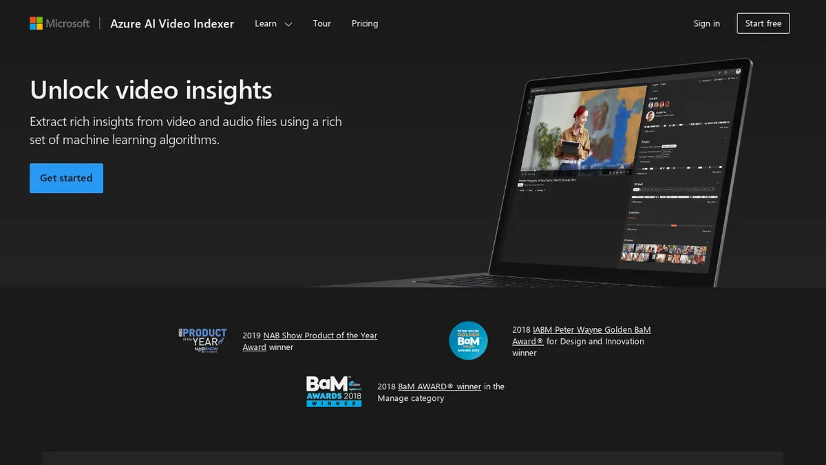 Microsoft Azure AI Video Indexer