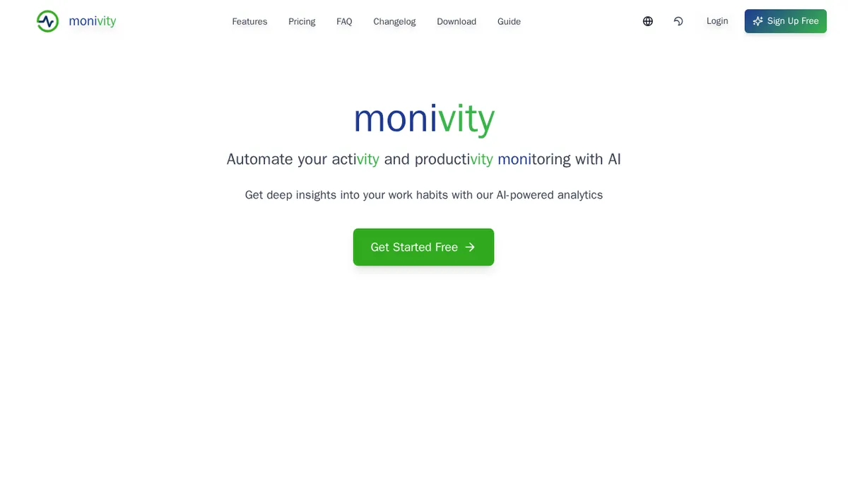 Monivity - Monitor your activity and productivity with AI