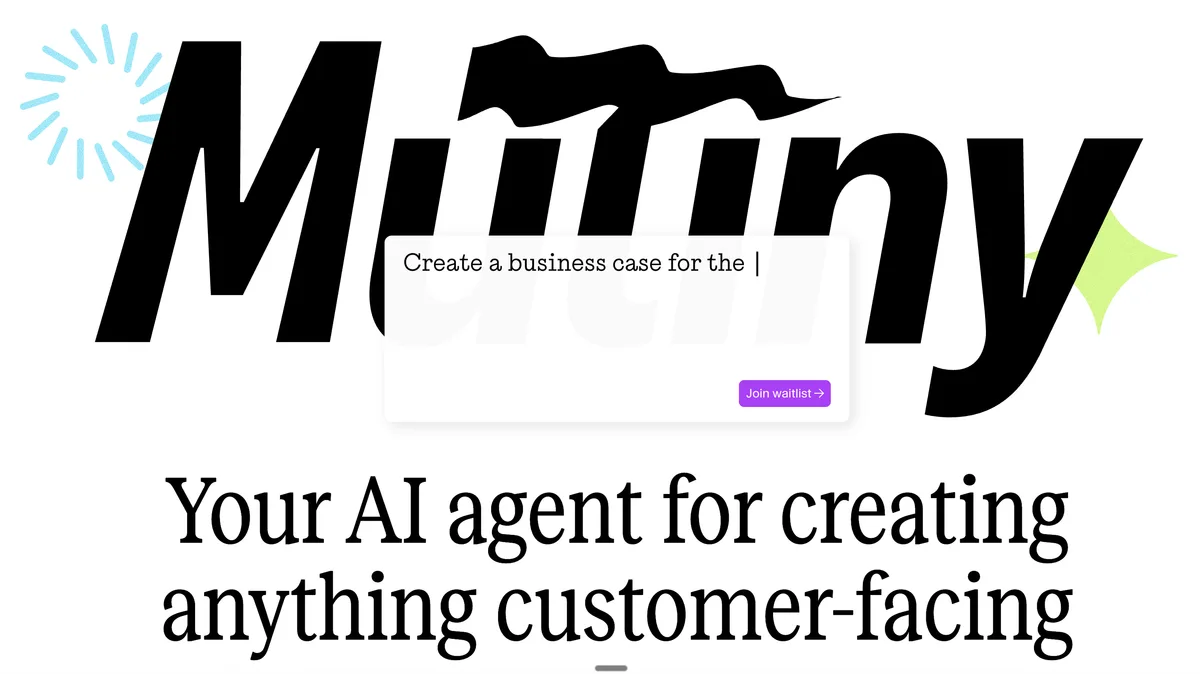 Mutiny | Your AI agent for creating anything customer fac…