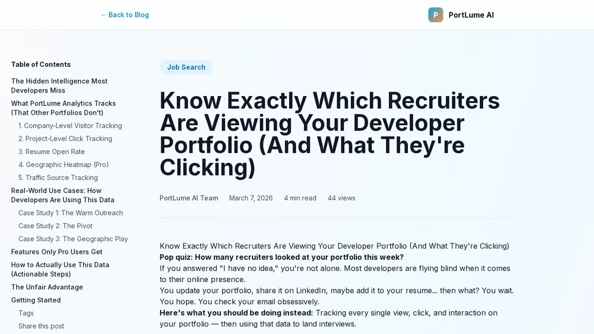 PortLume AI – Build AI screenshot