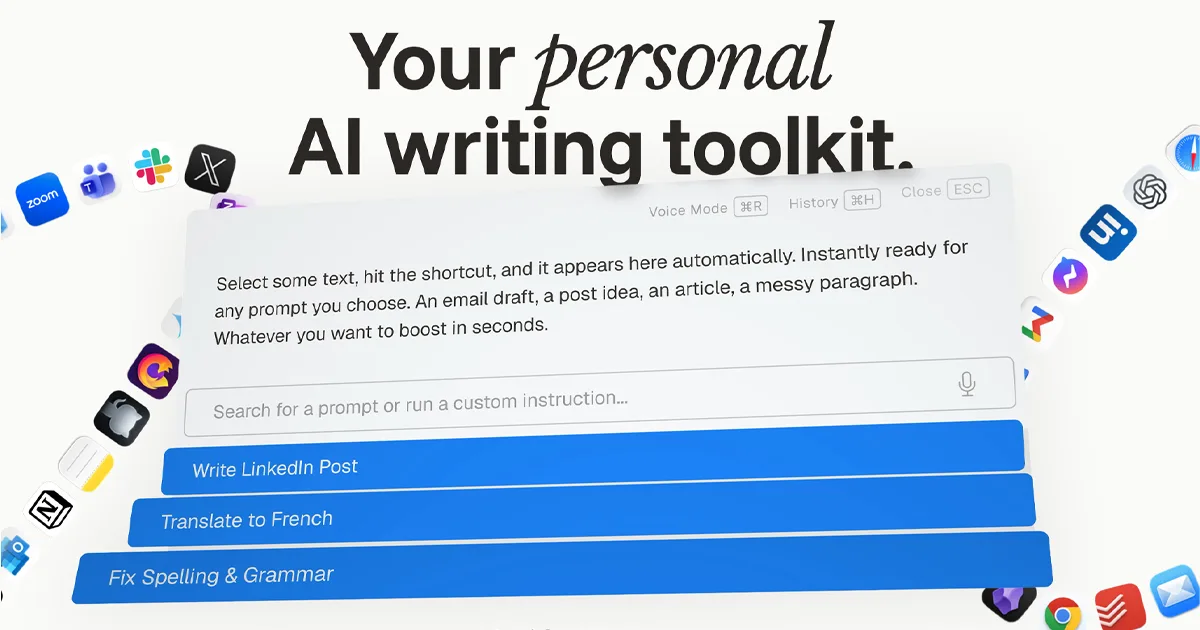 TypeBoost | Your personal AI writing toolkit. Inside any …