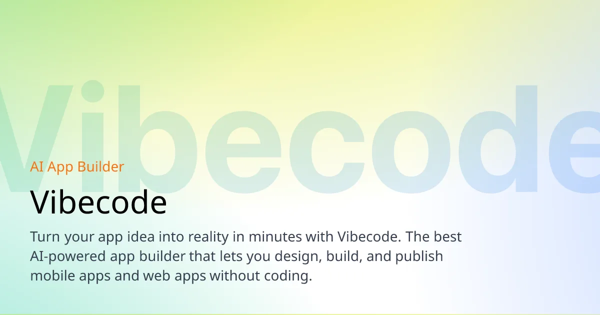 Vibecode screenshot